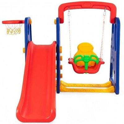 MYTS 3 in 1 Kids Play set with swing and slide 